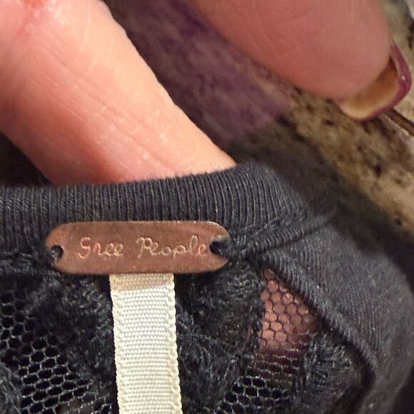 Free People Out of Africa Cut Out Bodycon Dress Small/Black - Picture 7 of 13